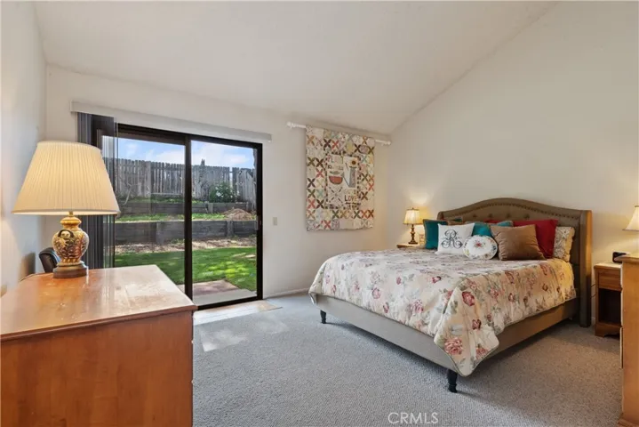 Main Bedroom with Slider to backyard