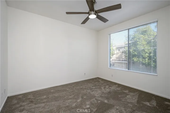 Primary Suite with NEW interior paint, NEW carpet, ceiling fan, and an attached En Suite!