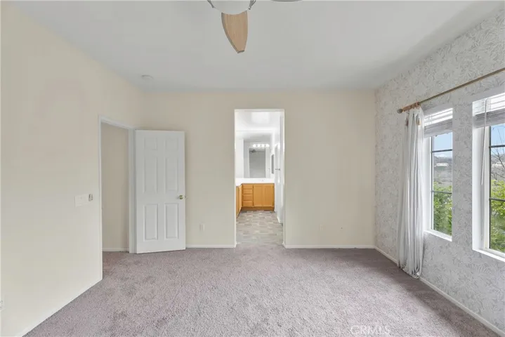 Primary Bedroom looking into Primary Bath