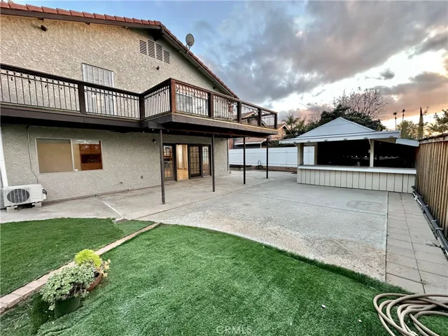 Rear patio