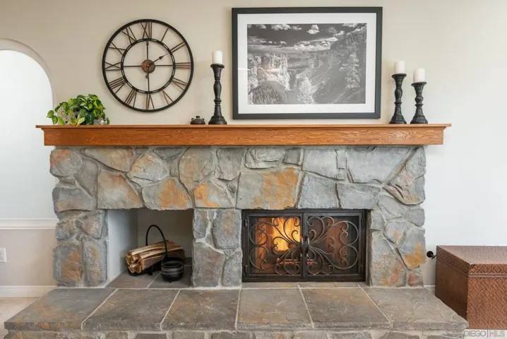 located in the family room