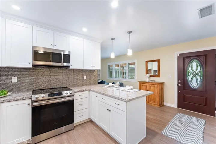 Stainless and modern appliances