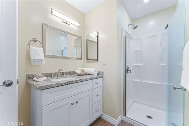 Full shower and bathroom