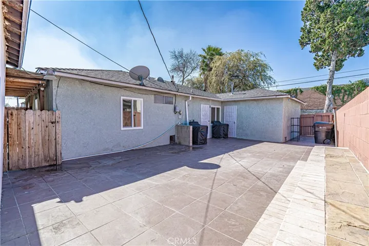 Rear Tiled Backyard