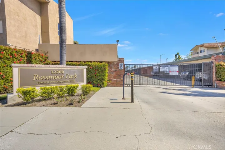 Gated parking entrance