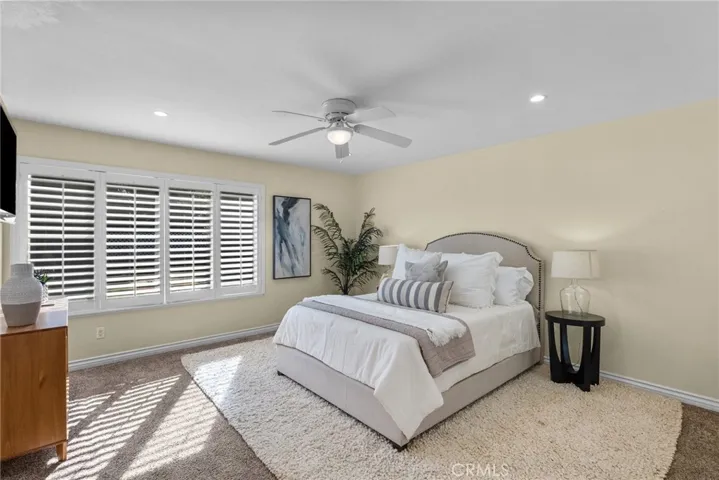 primary bedroom with view