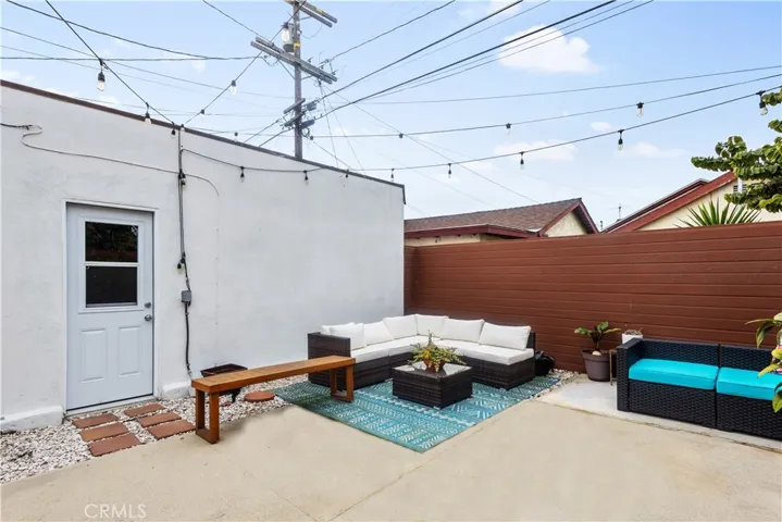 Shared back patio