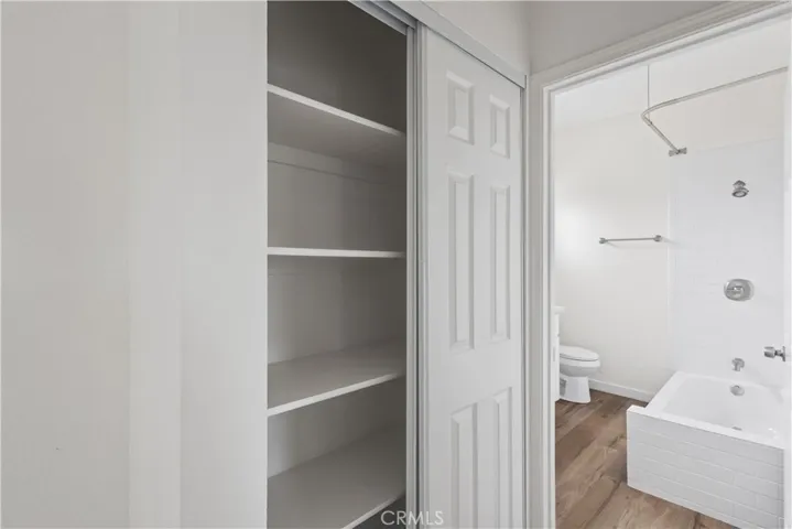 Spacious linen closet