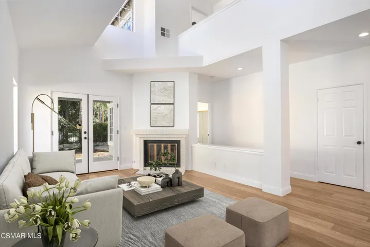 Virtually staged-Living room