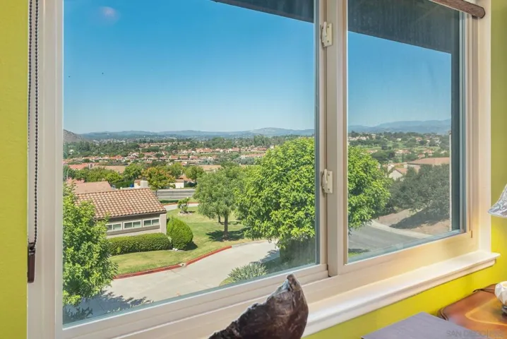 Actual color.  View out 3rd bedroom.