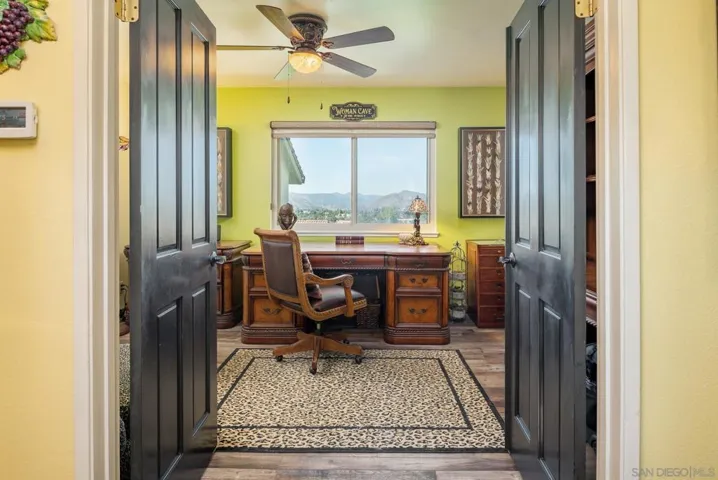 3rd Bedroom has double doors. Actual color.