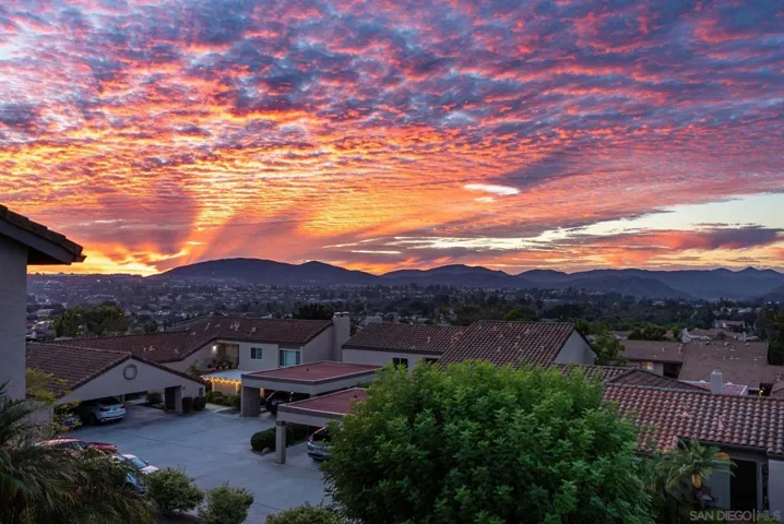 Sunset from rear balcony 10-7-23