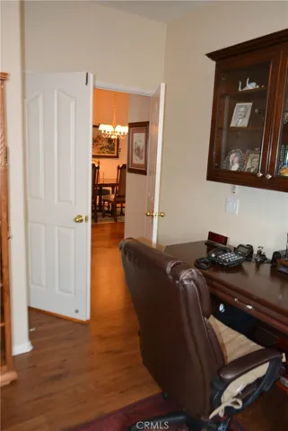 Office facing towards doors