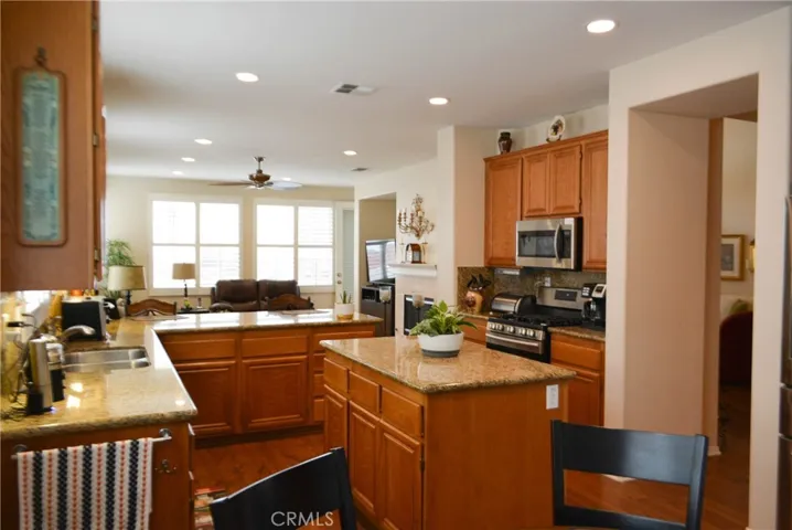 View from kitchen towards Family Room