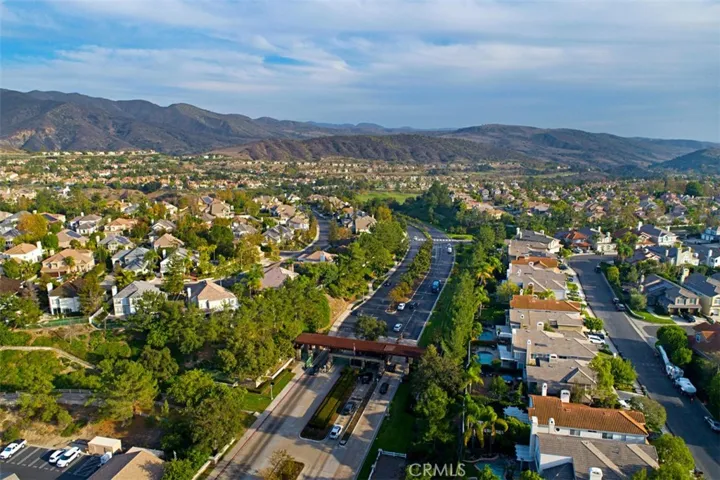 Aerial of Gate and Community