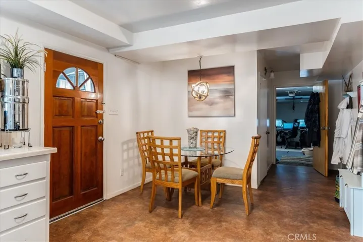 Downstairs dining area