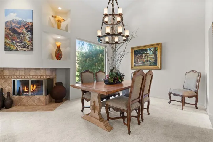 Cozy and chic fireplace