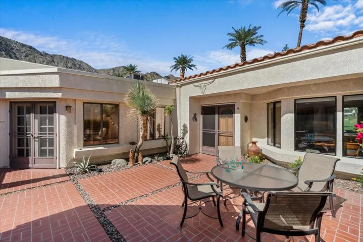 Casita across courtyard