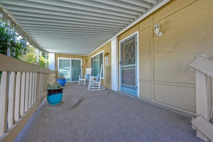 Breezy front deck