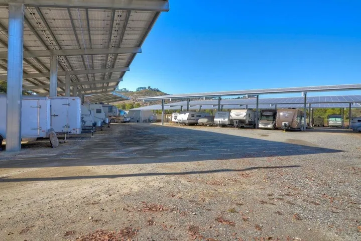 Covered RV storage