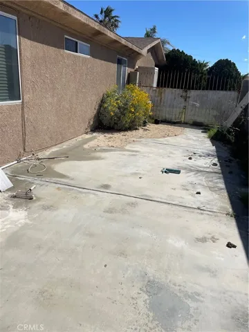 side of back yard
