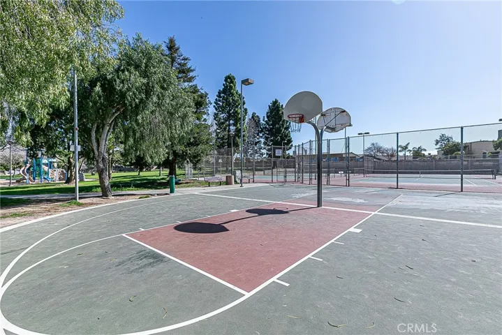 Basket ball court at the park next door