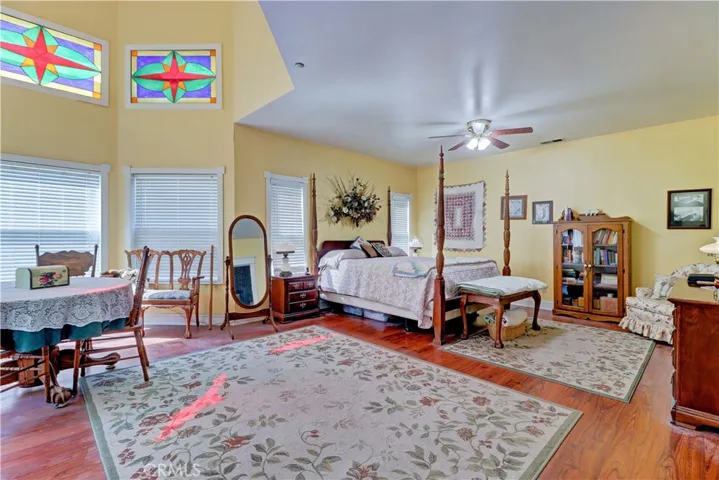 Expansive master bedroom looking north