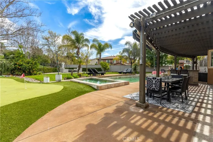 View of entertainer's backyard!
