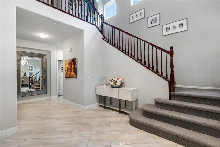 Hallway leads to office, pantry, and powder bath!
