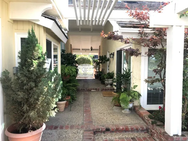 Breezeway between house and guest house