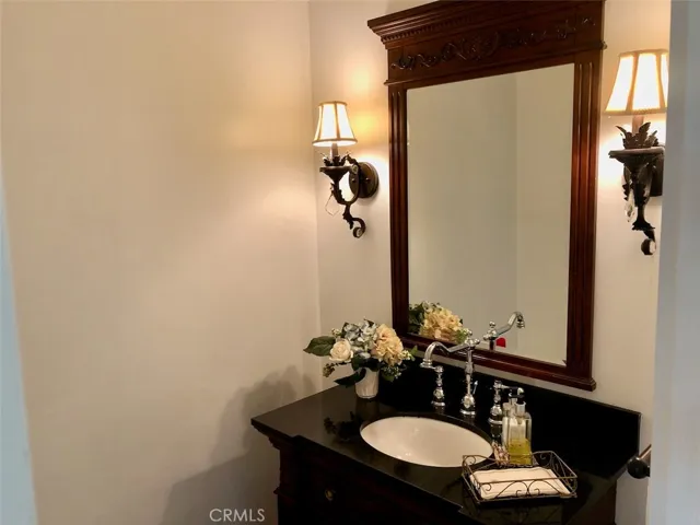 Downstairs powder room