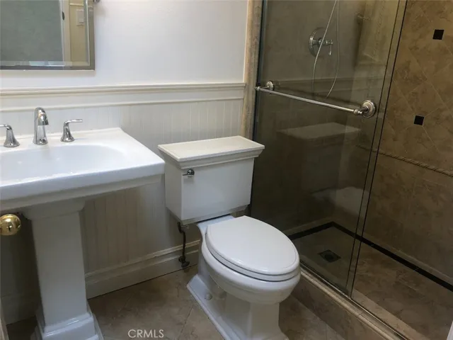 Loft bathroom with shower
