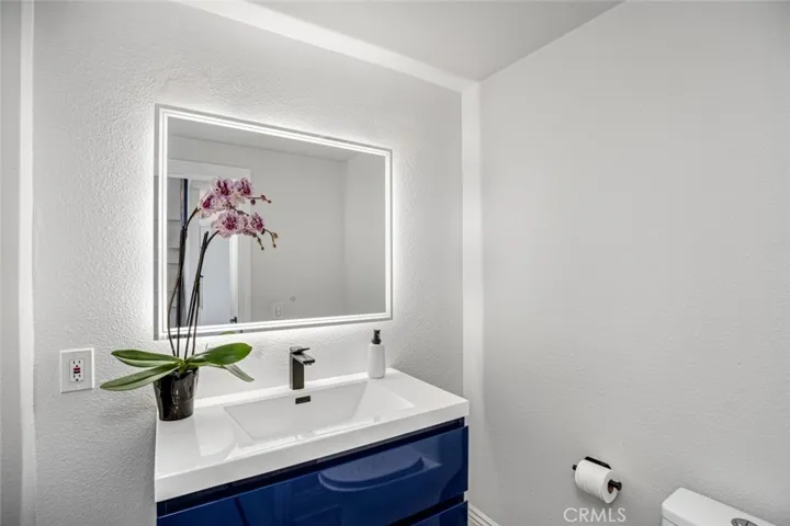 Remodeled half bathroom.