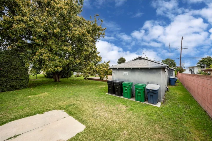 Back of storage shed