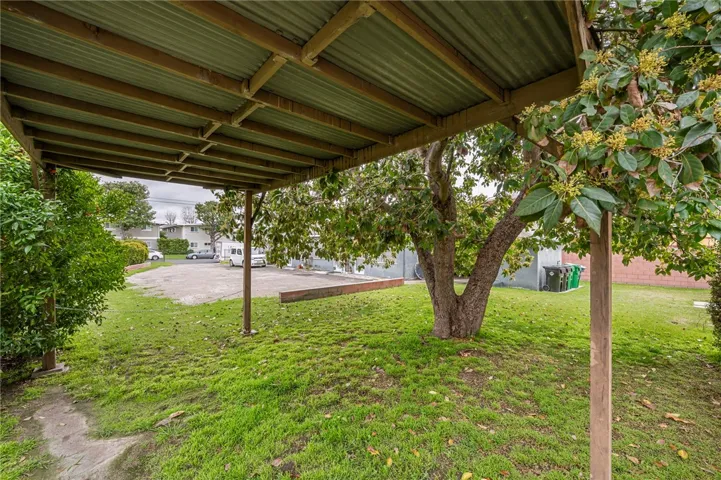 RV parking spot with cover
