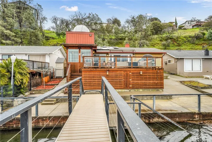 House with observatory, back deck