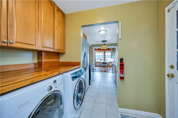 Laundry room off the kitchen