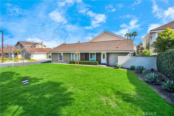 Lush landscaping right at your doorstep
