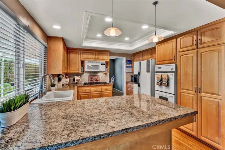 Breakfast Bar with Pendant Lights