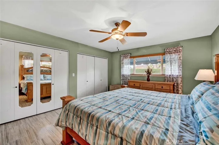 Extra Large Primary Suite with Two Large Closets - One is Mirrored