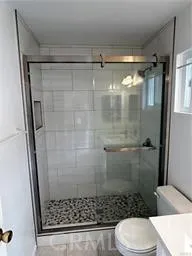 Glass doors for shower.