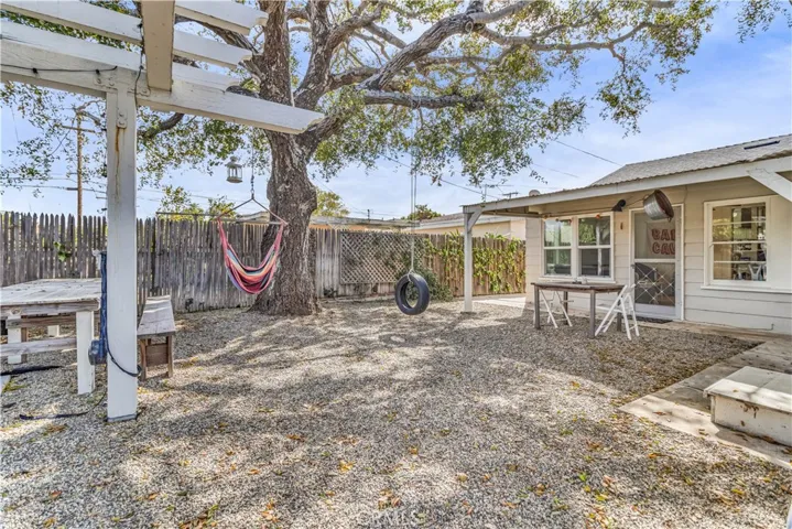 Another view of the backyard