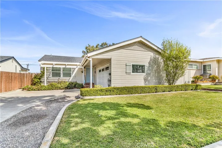 Large grass area at the front of the home