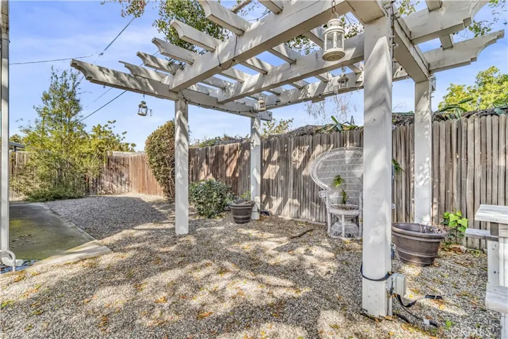 Low maintenance backyard
