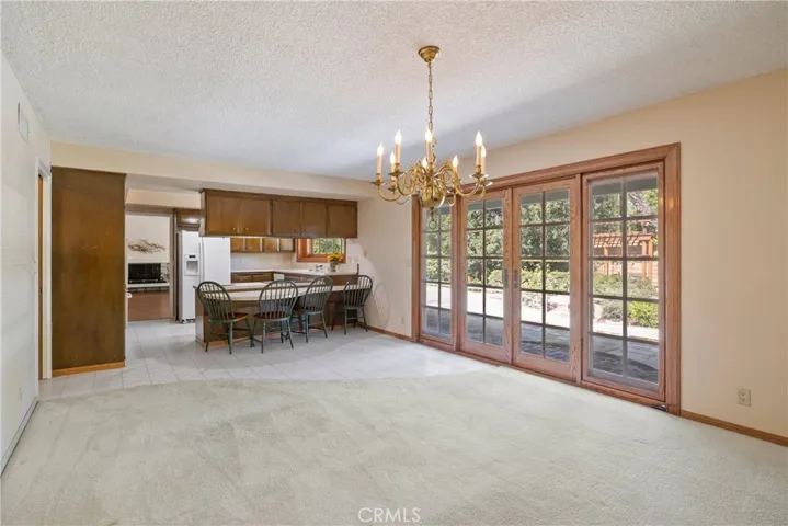 French Doors to the garden area. Kitchen eating area