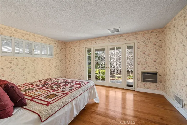 Master Bedroom looking out from French doors