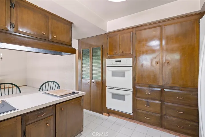 View of double ovens