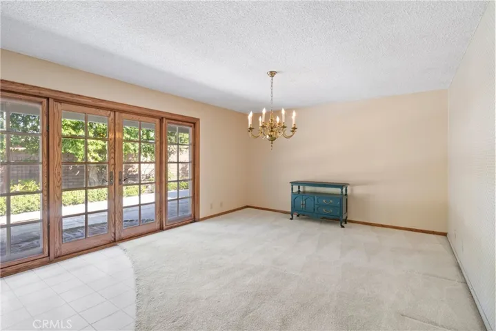 French Doors to the garden area. Kitchen eating area
