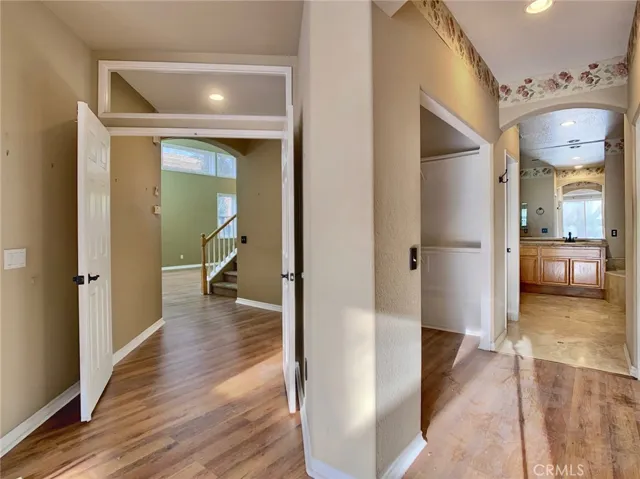 entrance to the master bedroom