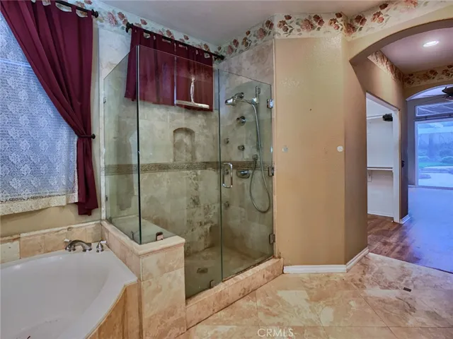 master bathroom bath and shower